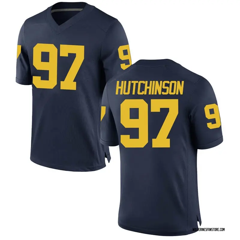 Aidan Hutchinson Signed Michigan Wolverines Jordan Game Jersey